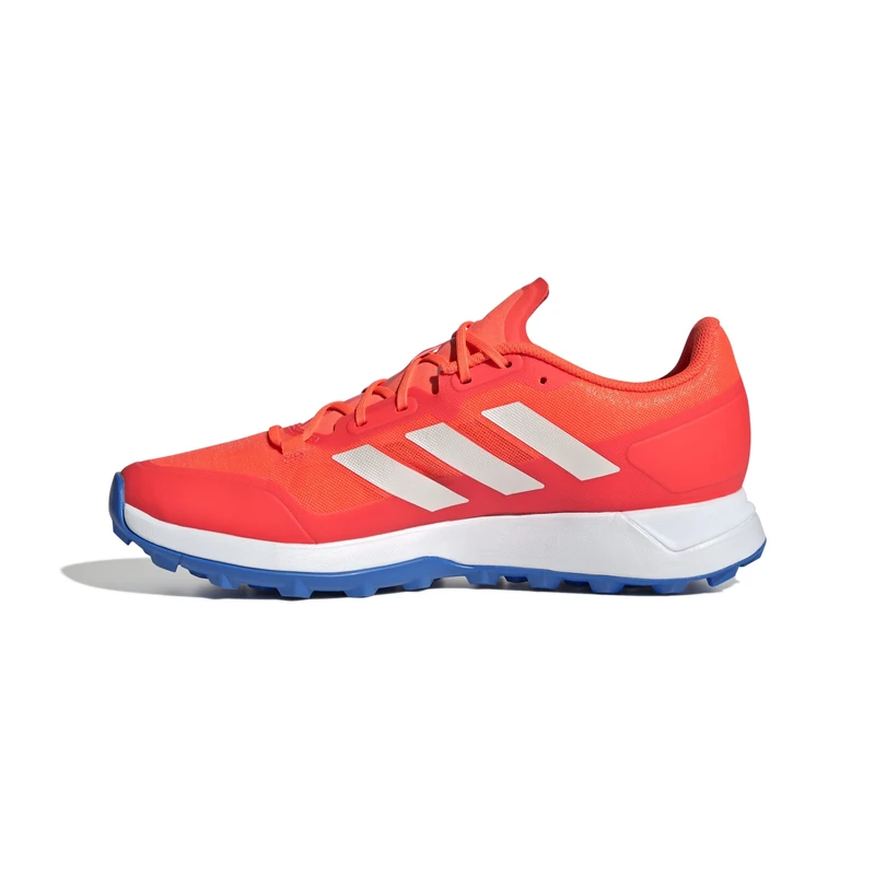adidas Unisex Zone DOX Hockey Shoes, FTWR White/Zero met./Bright Royal, 6.5 UK