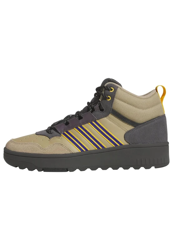 adidas Unisex Hoops 4.0 MID Shoes, Supplier Colour/semi Lucid Blue/Grey strata, 10 UK