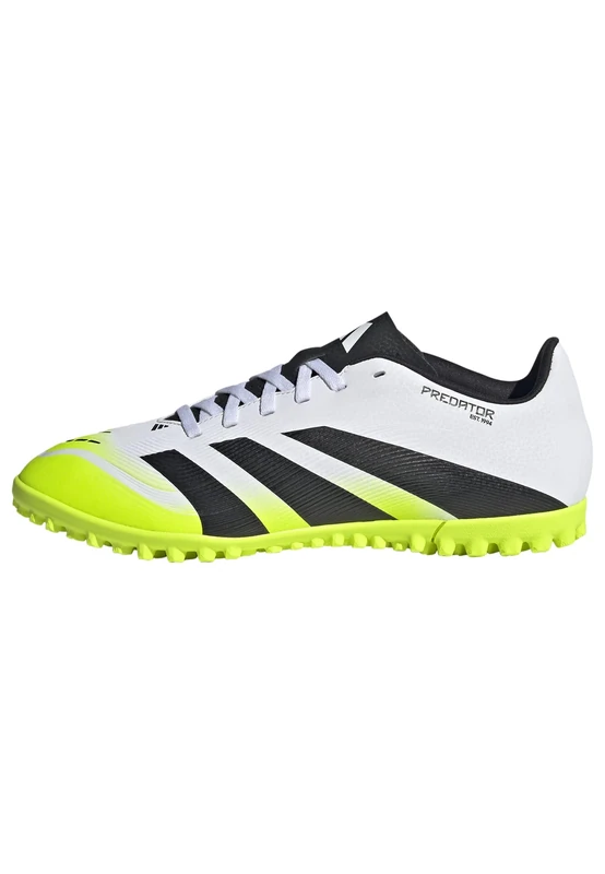 adidas Unisex Predator Club Turf Football Boots, FTWR White/core Black/Lucid Lemon, 11 UK