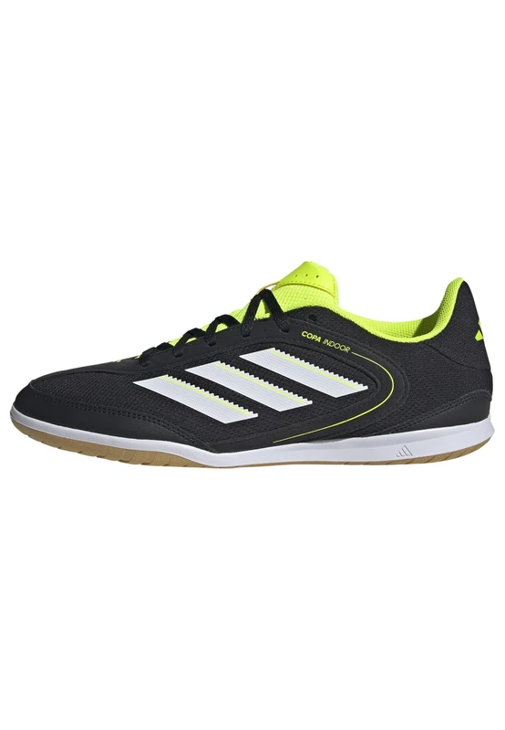 adidas Unisex COPA Court Club Indoor Football Boots, core Black/FTWR White/Lucid Lemon, 7.5 UK