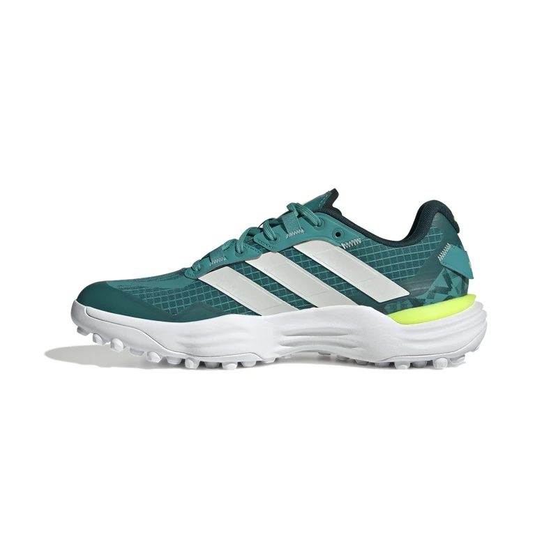 adidas Unisex Adipower Hockey 3 Shoes, Pure Teal/Zero met./Aurora Ivy, 10 UK