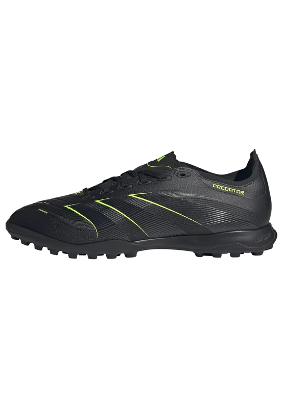 adidas Unisex Predator League Turf Football Boots, Core Black/Carbon/Lucid Lemon, 10.5 UK