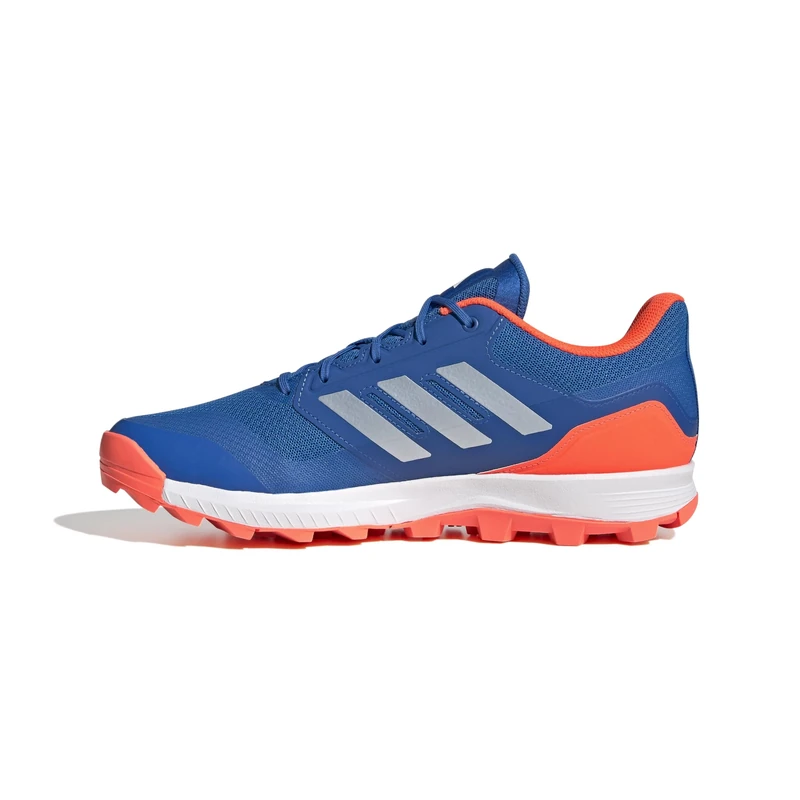 adidas Unisex Hockey Flexcloud Shoes, Bright Royal/Zero Metalic/Team Solar Orange, 8 UK
