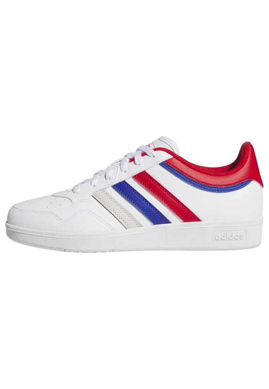 adidas Unisex Hoops 4.0 Shoes, FTWR White/Better Scarlet/Team Royal Blue, 11.5 UK