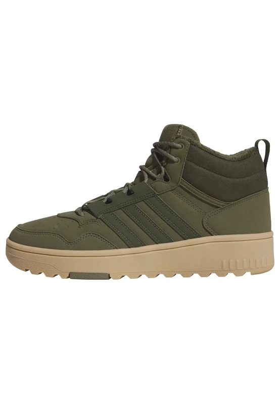 adidas Unisex Hoops 4.0 MID Shoes, Olive strata/Night Cargo/GUM4, 6.5 UK