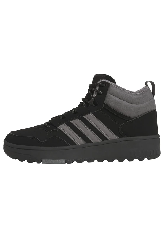 adidas Unisex Hoops 4.0 MID Shoes, Core Black/Grey Four/Core Black, 4 UK