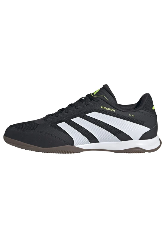 adidas Unisex Predator League Indoor Football Boots, Core Black/Cloud White/Lucid Lemon, 7.5 UK