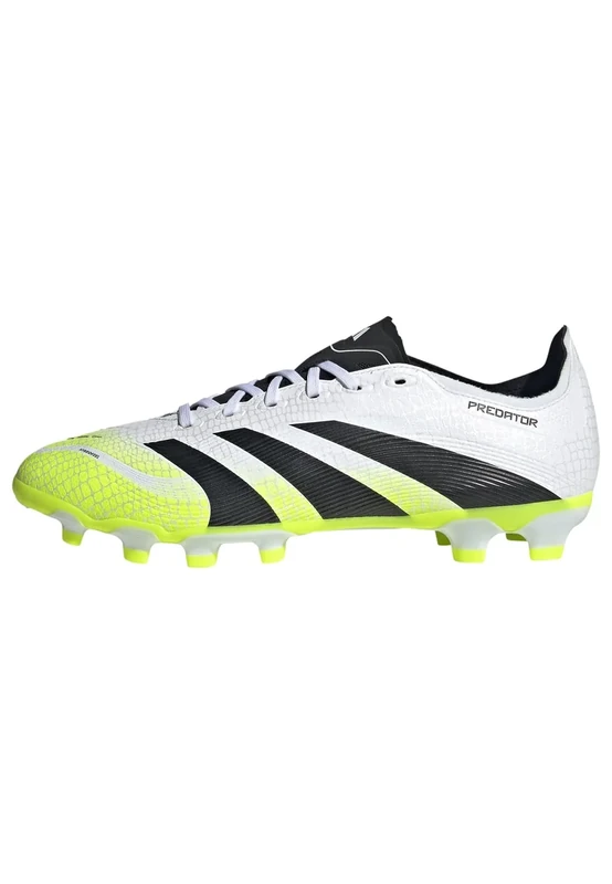 adidas Unisex Predator League Multi Ground Football Boots, FTWR White/core Black/Lucid Lemon, 12 UK