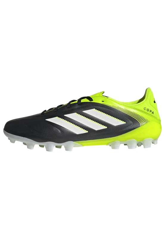 adidas Unisex COPA Pure III League 2G/3G Artificial Ground Football Boots, Core Black/Cloud White/Lucid Lemon, 9 UK