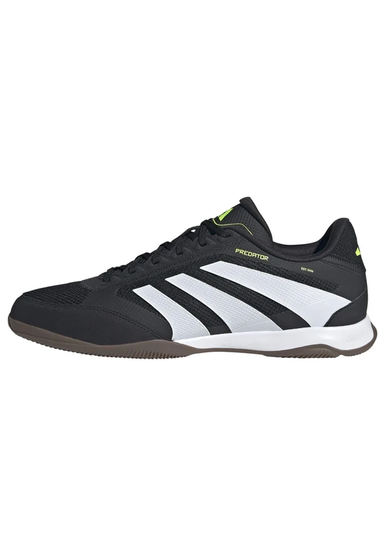 adidas Unisex Predator League Indoor Football Boots, Core Black/Cloud White/Lucid Lemon, 10.5 UK