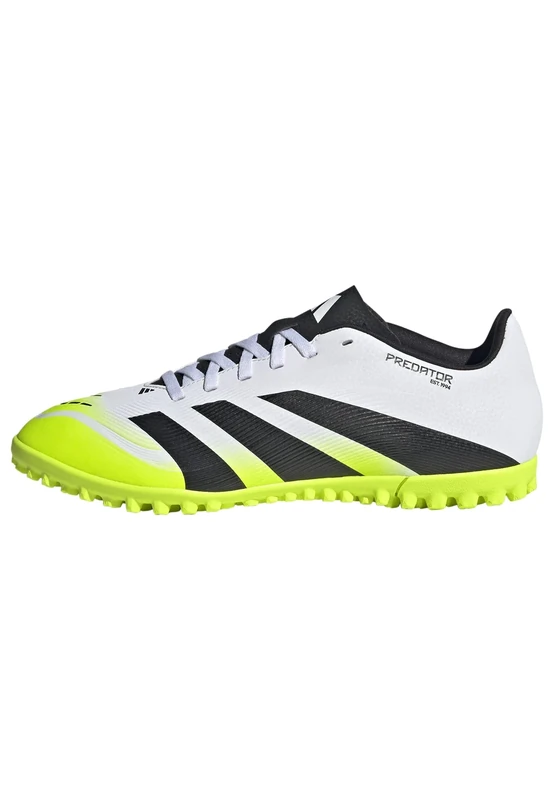 adidas Unisex Predator Club Turf Football Boots, FTWR White/core Black/Lucid Lemon, 7 UK
