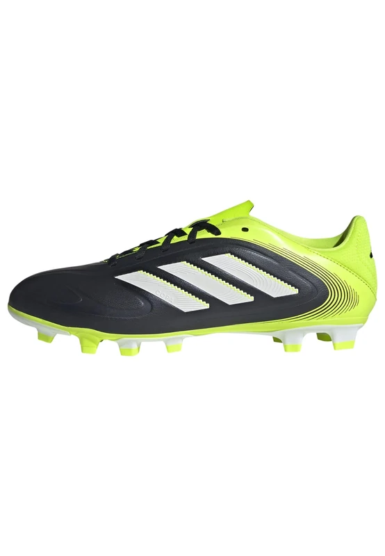 adidas Unisex COPA Pure III Club Firm Ground/Multi Ground Football Boots, Core Black/Cloud White/Lucid Lemon, 10 UK