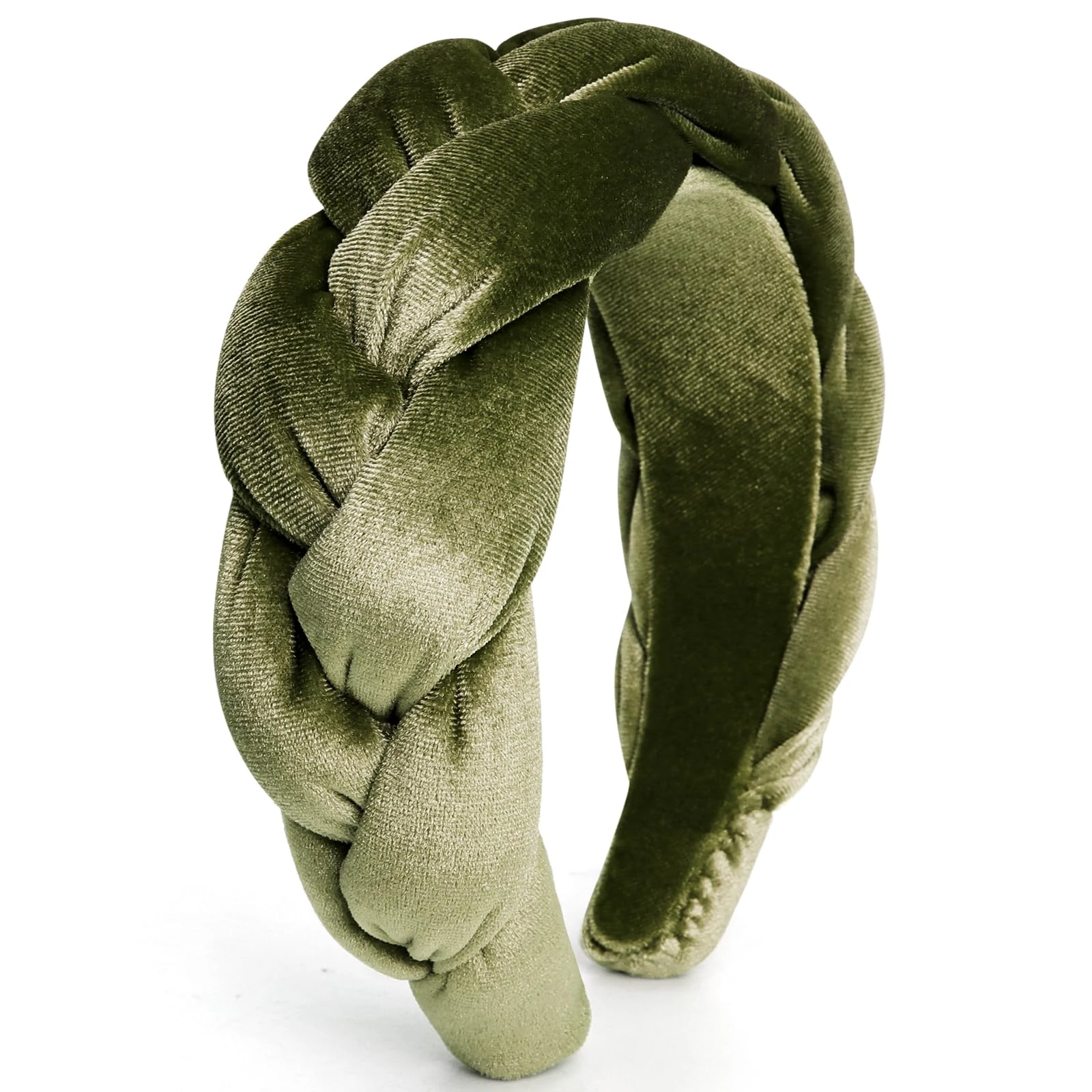 DRESHOW Velvet Braided Headband Women Hair Hoop Elastic Hair Bands Fashion Headbands for Women