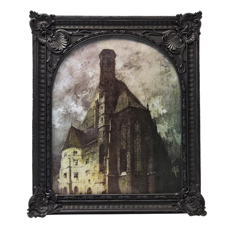 BILXIM 8x10 Vintage Picture Frame, Antique Black Ornate Arched Photo Frame for Wall Hanging or Tabletop Display, Retro Gothic Home Decor, Photo Gallery Art - Image 1