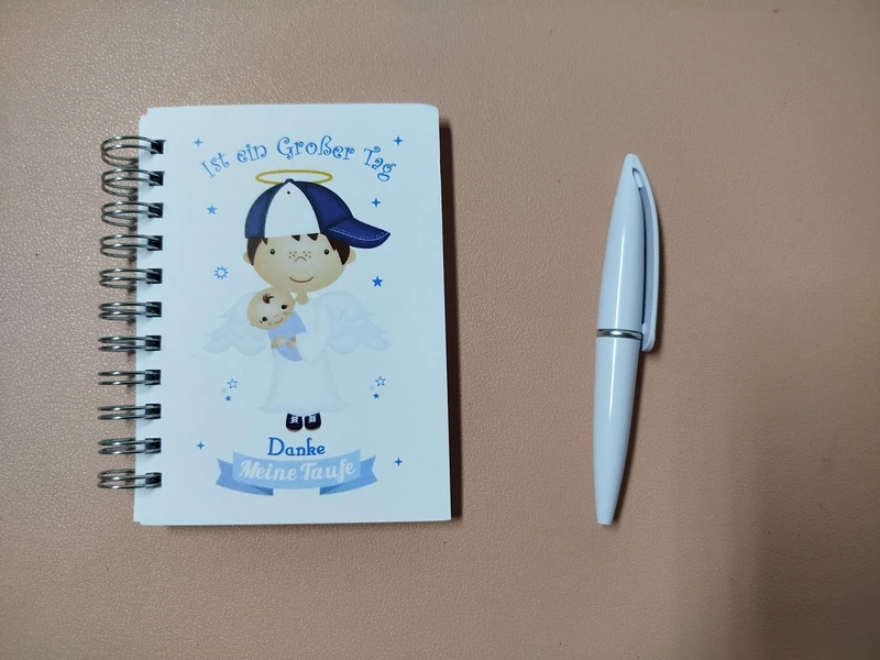 Outils Wolf Pack of 30 Small Spiral Notebooks for Writing or Drawing + Pen 50 White Pages, Size 7.5 x 10 cm
