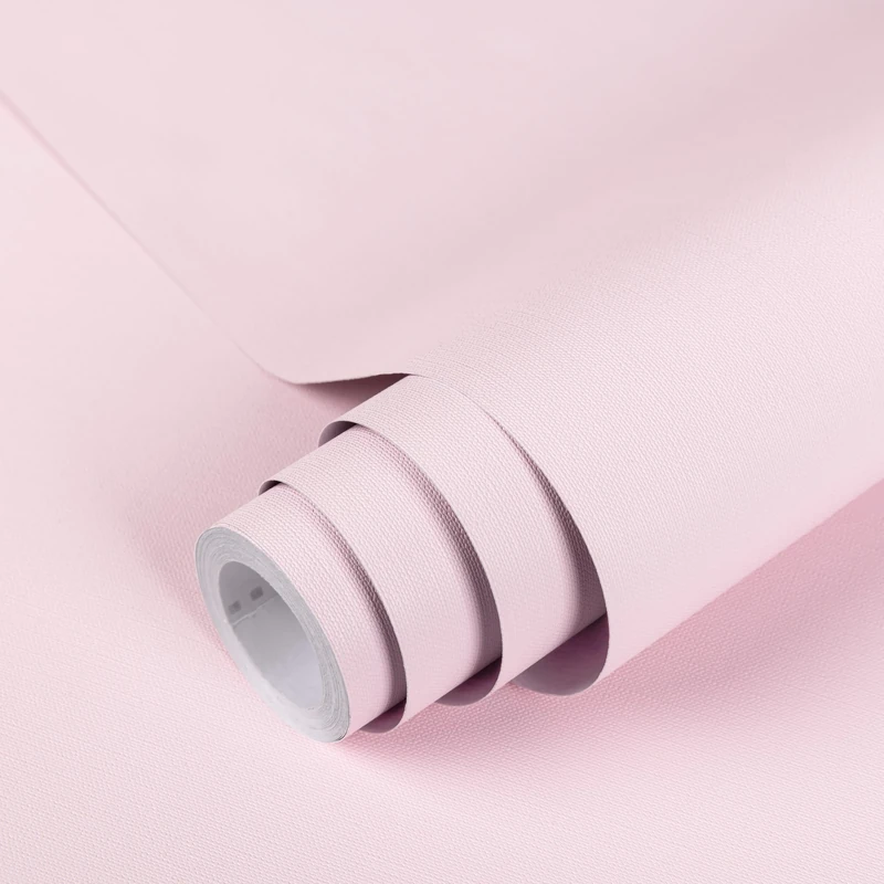 Hode Pink Self Adhesive Wallpaper Sticky Back Plastic Matt 40X300cm, Vinyl Wrap for Furniture, Self Adhesive Vinyl Contact Paper for Kitchen Cupboard Wall Shelf