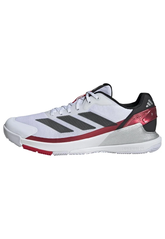 adidas Men's Crazyquick Lightstrike Padel Shoes, Cloud White/Core Black/Lucid Red, 7 UK