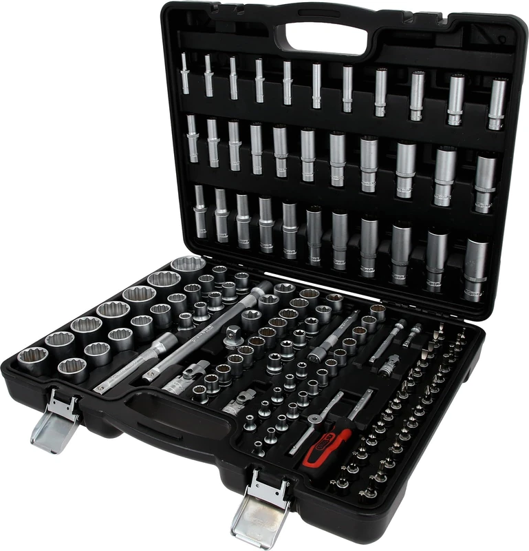 KS Tools 917.0133 1/4"+3/8" +1/2" Socket Set 12-Side, 133-piece