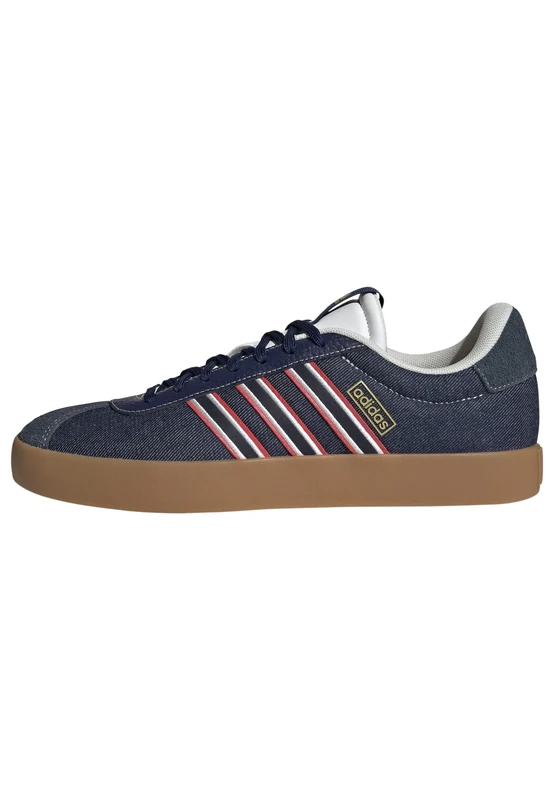 adidas Men's VL Court 3.0 Shoes, Dark Blue/Aurora Ink/Core White, 9.5 UK