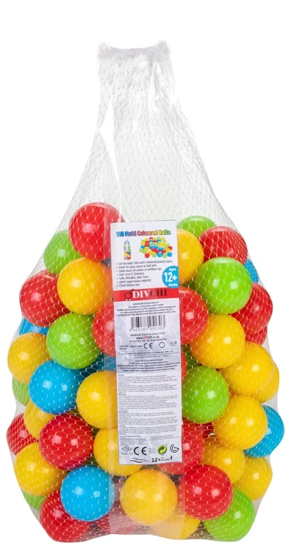 DIVCHI 500PCS Soft Plastic Mini Play Balls Multi Vibrant Colors - durable, No Sharp Edges, Non Toxic, Phthalate & BPA Free - Use in Kids or Toddler Ball Pit (500PCS)