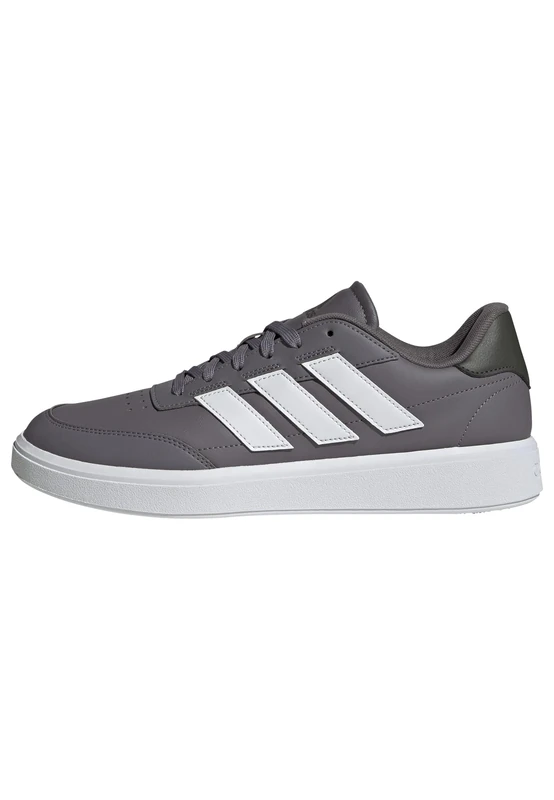 adidas Men's Courtblock Shoes, Trace Grey/FTWR White/Shadow Olive, 11 UK