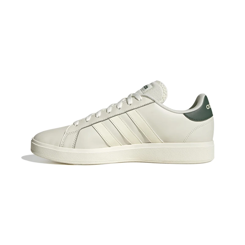 adidas Men's Grand Court Base 2.0 Shoes, Orbit Grey/Off White/Legend Ivy, 9 UK