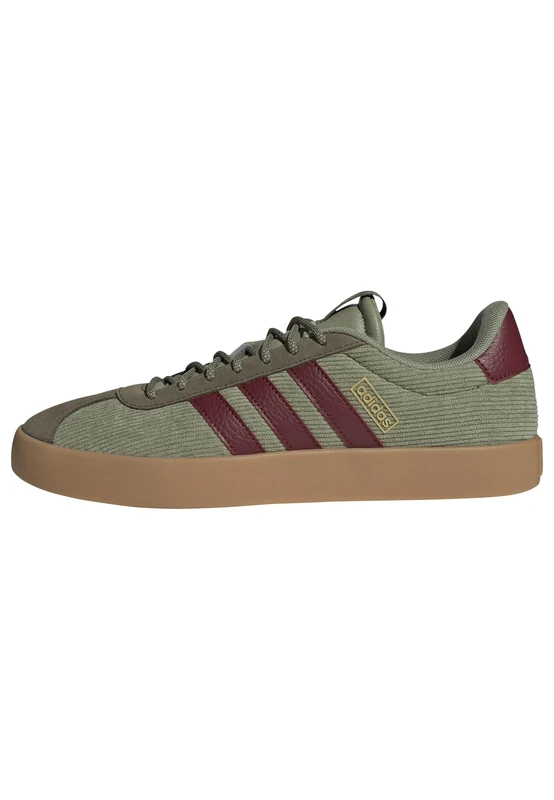 adidas Men's VL Court 3.0 Shoes, Tent Green/Shadow Red/Olive Strata, 12.5 UK
