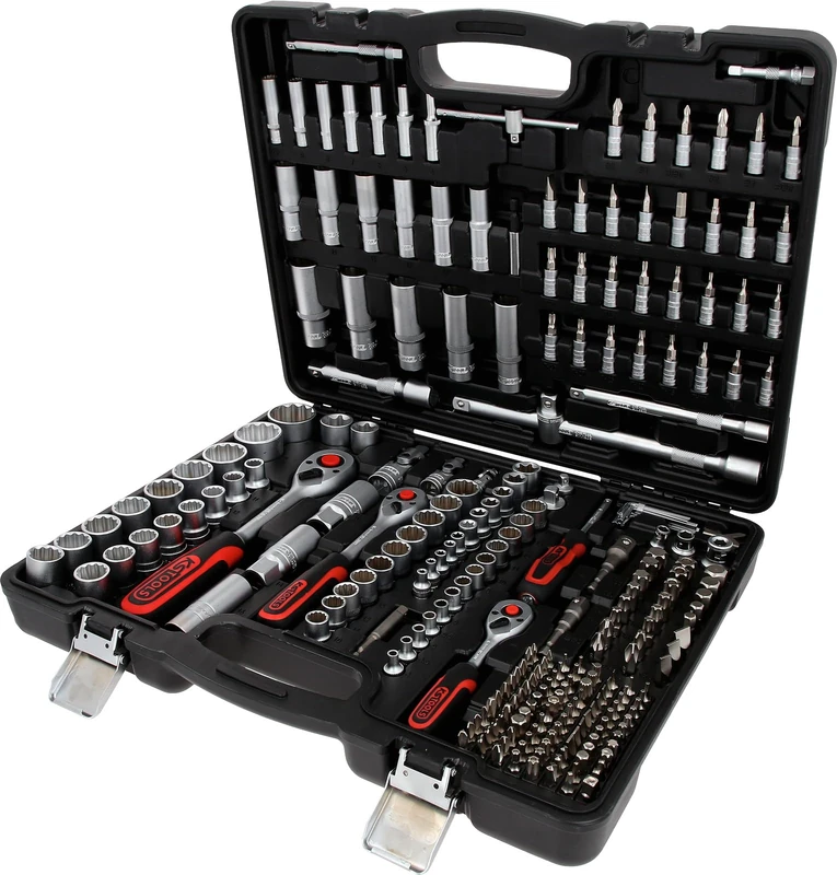 KS Tools 916.0255 1/4"+3/8" +1/2" Socket Set 12-Side, 255-piece