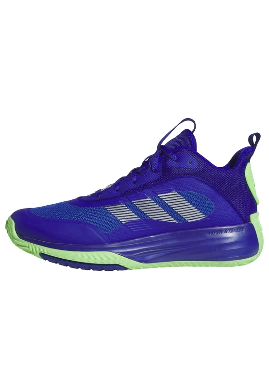 adidas Men's Ownthegame 3.0 Shoes, Lucid Blue/Silver Met./Lime Burst, 12.5 UK