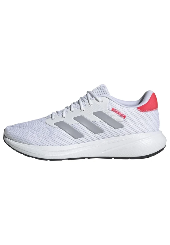 adidas Unisex Response Runner Shoes, FTWR White/Halo Silver/Lucid red, 3.5 UK