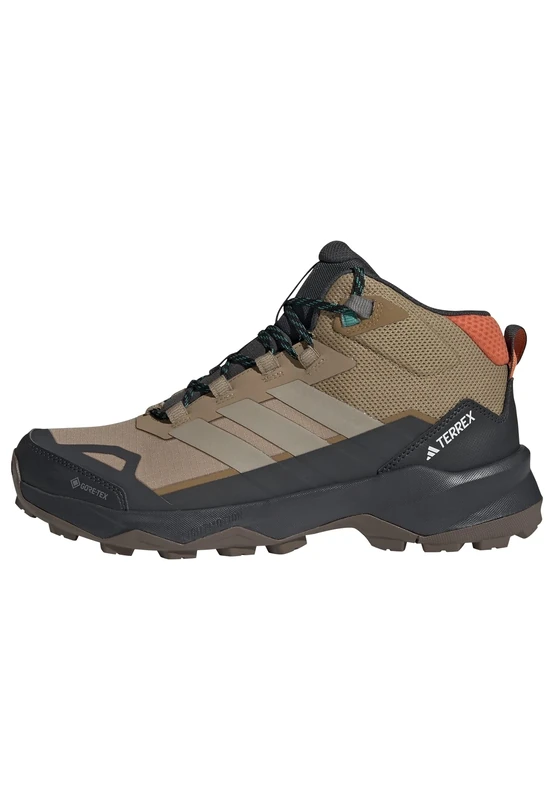 adidas Men's Terrex Skychaser AX5 Mid Gore-TEX Hiking Shoes, Cardboard/Blanch Cargo/semi Impact Orange, 8 UK