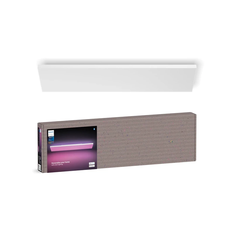 Philips Hue Datura Smart Panel Light (Rectangular 30 x 120 cm), White & Coloured Light, Bluetooth Compatible, Voice Control with Alexa, Apple Home & Google Assistant