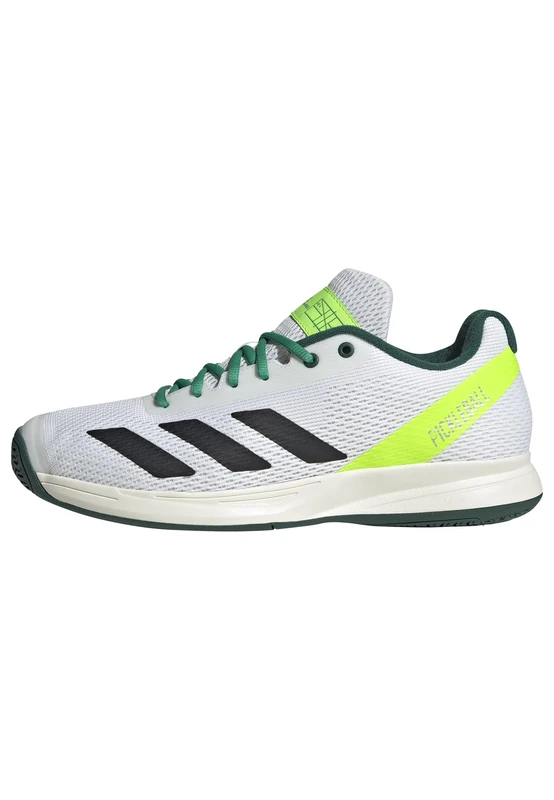 adidas Men's Pickleball Shoes, FTWR White/core Black/Collegiate Green, 11.5 UK