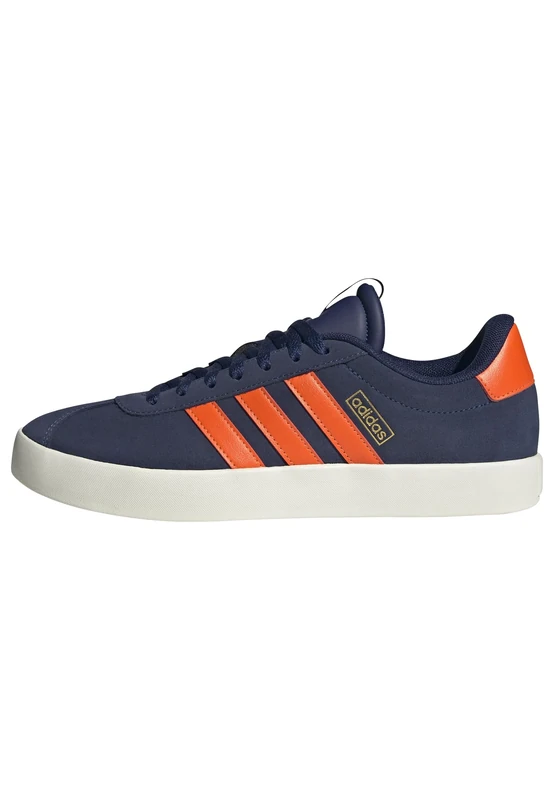 adidas Men's VL Court 3.0 Shoes, Dark Blue/Impact Orange/Gold met., 9 UK