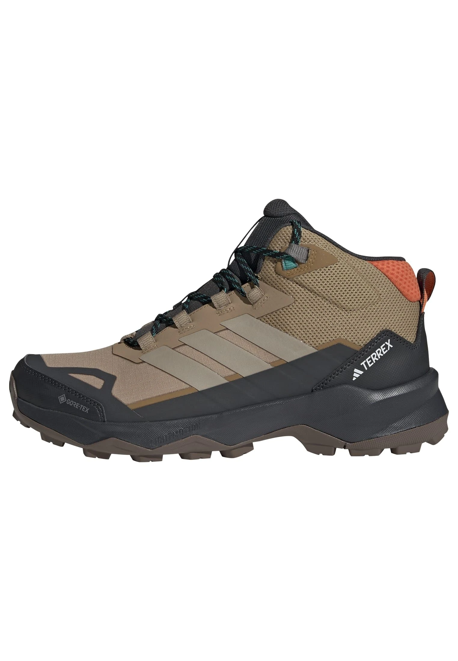 adidas Men's Terrex Skychaser AX5 Mid Gore-TEX Hiking Shoes, Cardboard/Blanch Cargo/semi Impact Orange, 11 UK