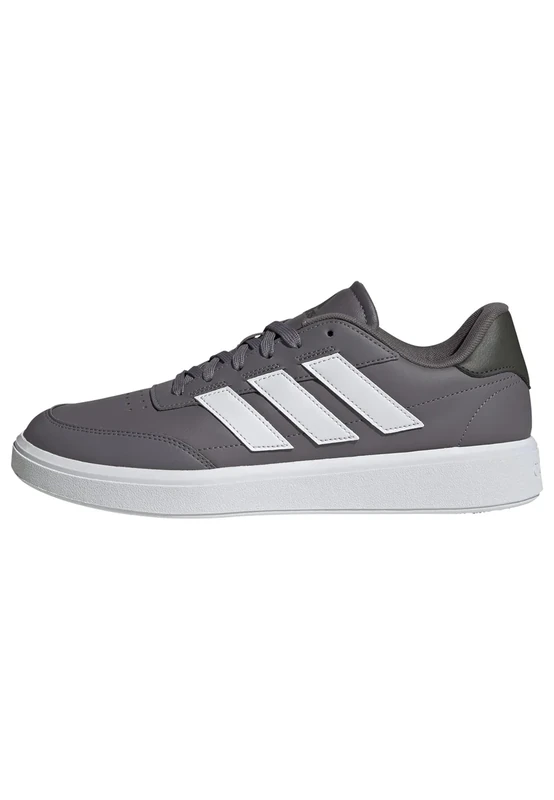 adidas Men's Courtblock Shoes, Trace Grey/FTWR White/Shadow Olive, 10 UK