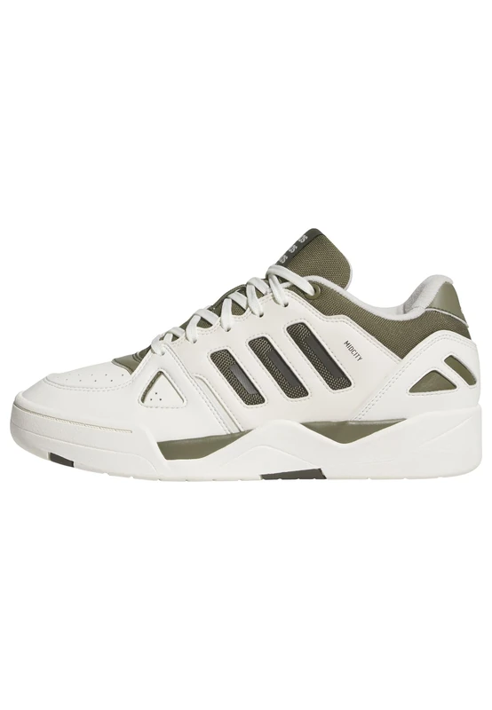 adidas Men's Midcity Low Shoes, Off White/Olive strata/Shadow Olive, 12 UK - Image 1