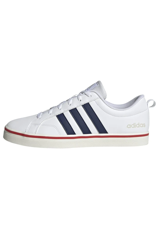 adidas Men's Vs Pace 2.0 Shoes Shoes, FTWR White Dark Blue Better Scarlet, 3.5 UK