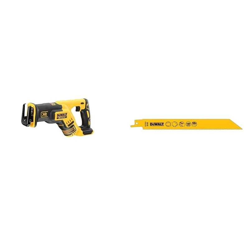 DEWALT DCS367N-XJ Brushless XR Compact Reciprocating Saw, Multi + Suitable Power Tool Accessory