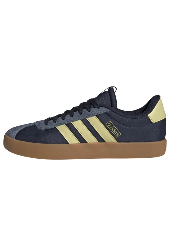 adidas Men's VL Court 3.0 Shoes, Legend Ink/Powder Yellow/preloved Ink, 12.5 UK