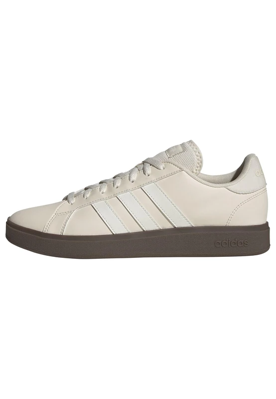 adidas Men's Grand Court Base 2.0 Shoes, Wonder White/core White/GUM5, 7.5 UK