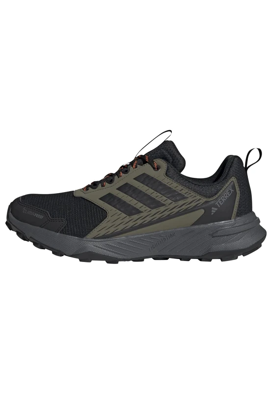 adidas Men's Terrex Tracefinder 2 Climaproof Trail Running Shoes, Olive Strata/Core Black/Semi Impact Orange, 10.5 UK