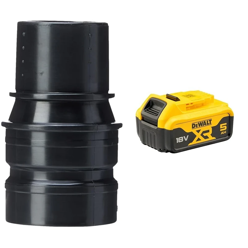 DEWALT DWV9130-XJ Airlock Dust Connection System Adapter 35mm + DEWALT Battery