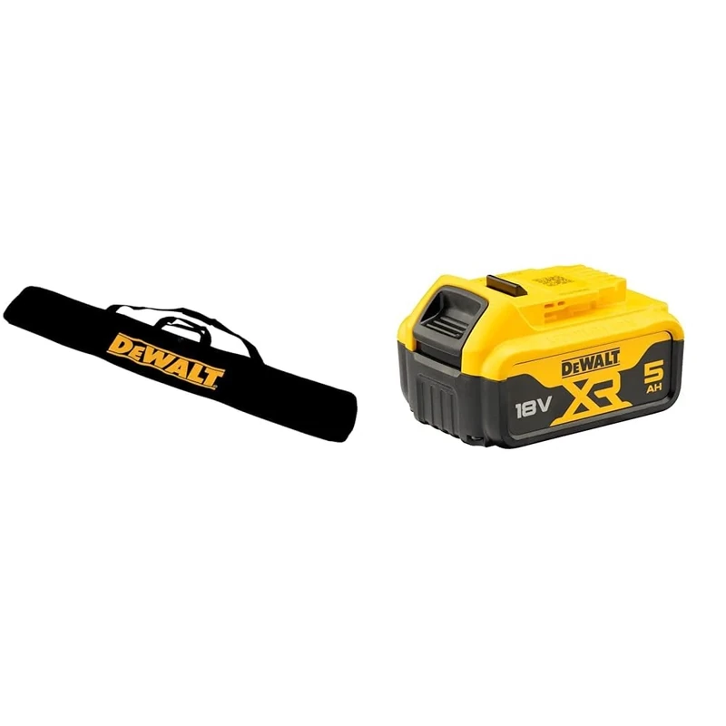 DEWALT DWS5025-XJ Guide Rail Carry Bag + DEWALT Battery