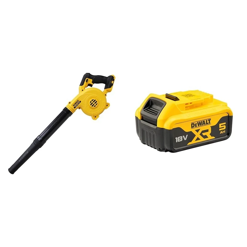 DEWALT DCV100-XJ 18 V Li-Ion XR Compact Cordless Blower - Bare Unit + DEWALT Battery