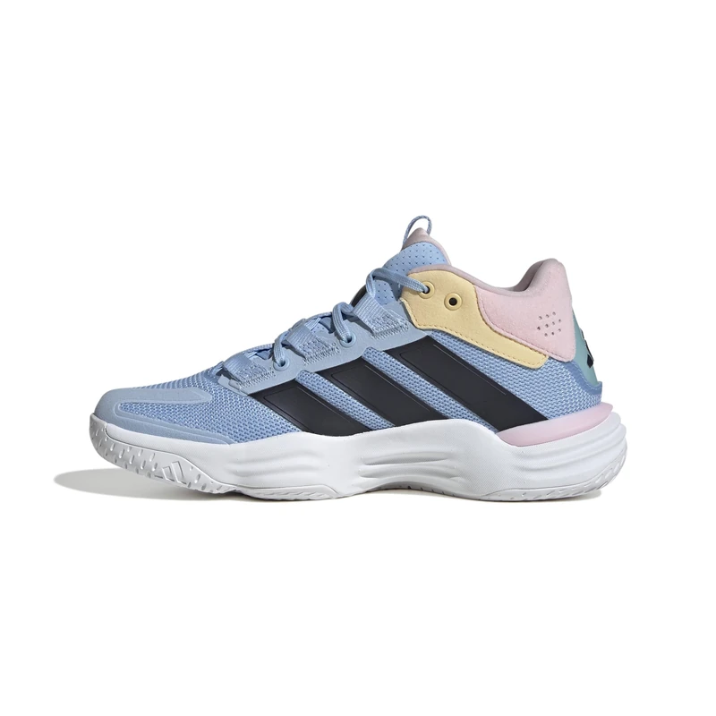 adidas Women's Courtstabil Indoor Shoes, Cloud White/Bright Royal/Team Solar Orange, 12.5 UK