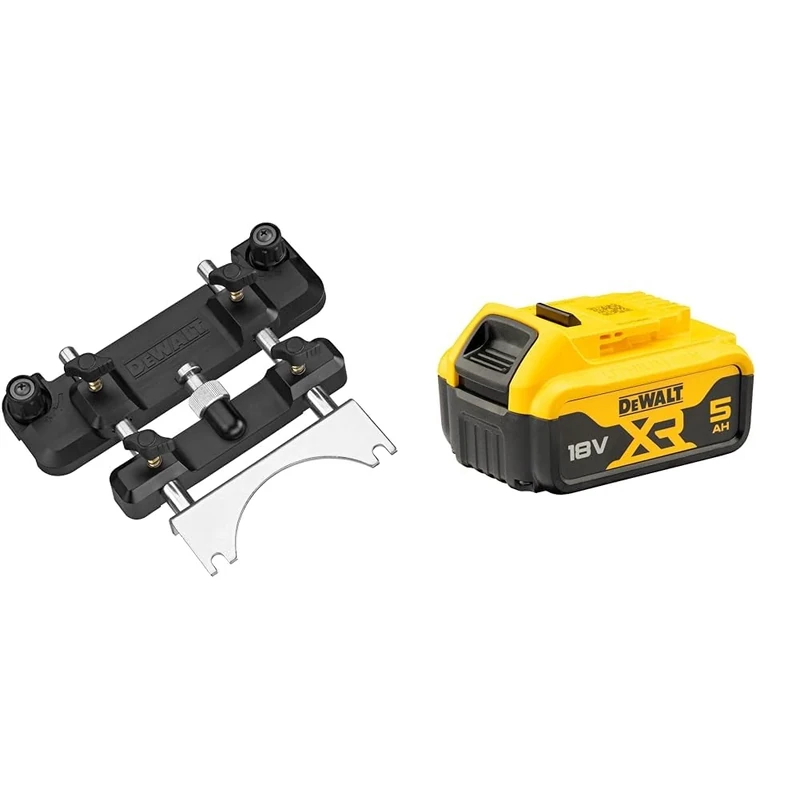 DEWALT DWS5031-XJ Router Attachment for Guide Rails - Black + DEWALT Battery