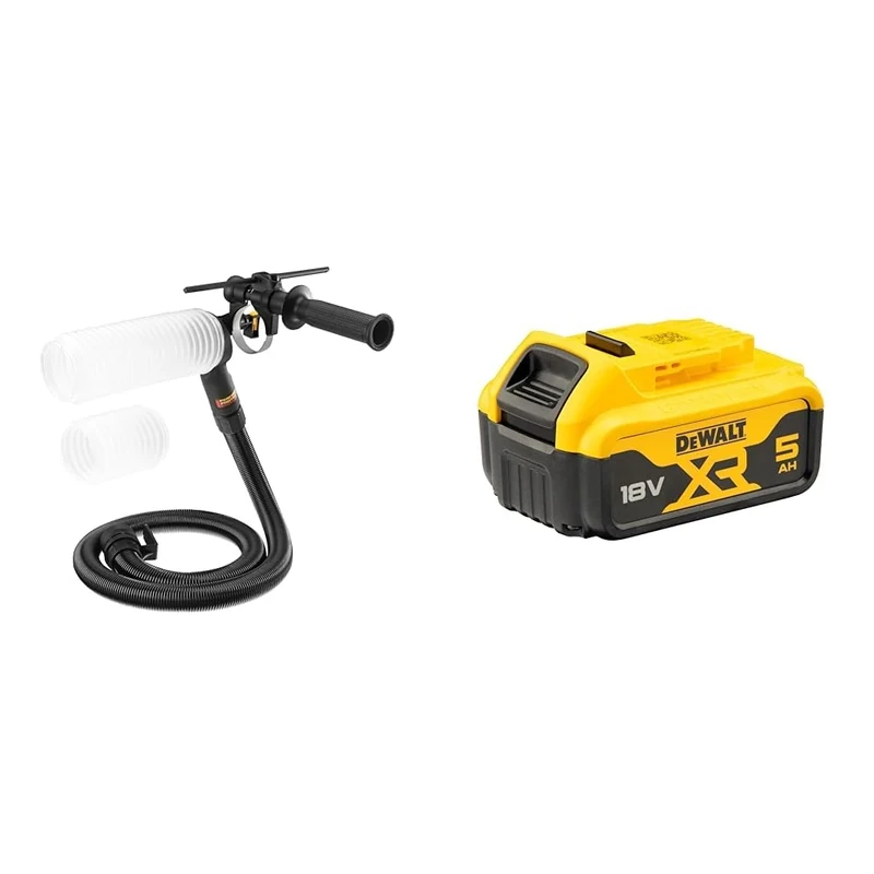 DEWALT DWH201D-XJ - Sistema de extracción de polvo para martillos SDS-Plus + DEWALT Battery