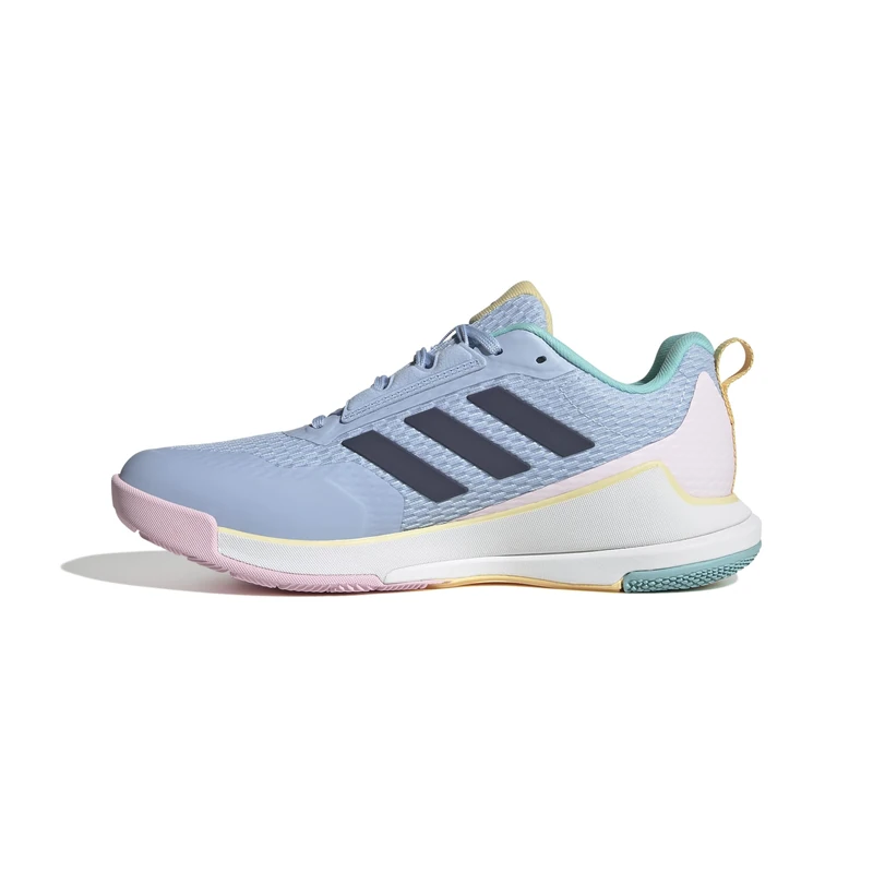 adidas Women's Novaflight 2 Indoor Shoes Sports, Glow Blue/Shadow Navy/core Black, 5 UK