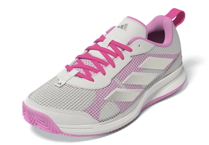 adidas Women's Avaflash Low Tennis Shoes, core White/Silver met./Lucid Pink, 6.5 UK